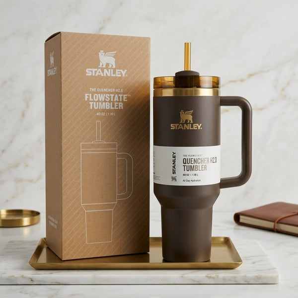 Stanley CHOCOLATE GOLD 40oz FACTORY SEALED Limited Quencher Tumbler NEw